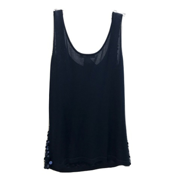 Ellen Tracy Blue Seqin Tank Top - Picture 2 of 2